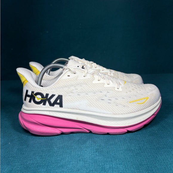 Hoka One Clifton 9 multicolor shoes women’s size 10 - Picture 3 of 8